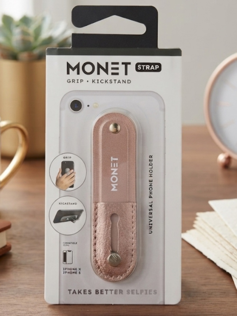 Monet Phone Strap Grip & Kickstand